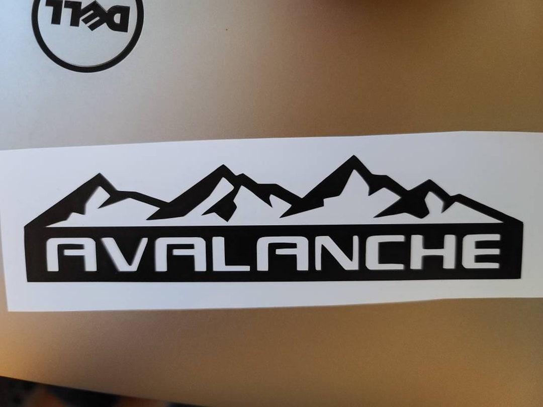 Chevrolet Avalanche Mountains Logo Vinyl Sticker - Etsy