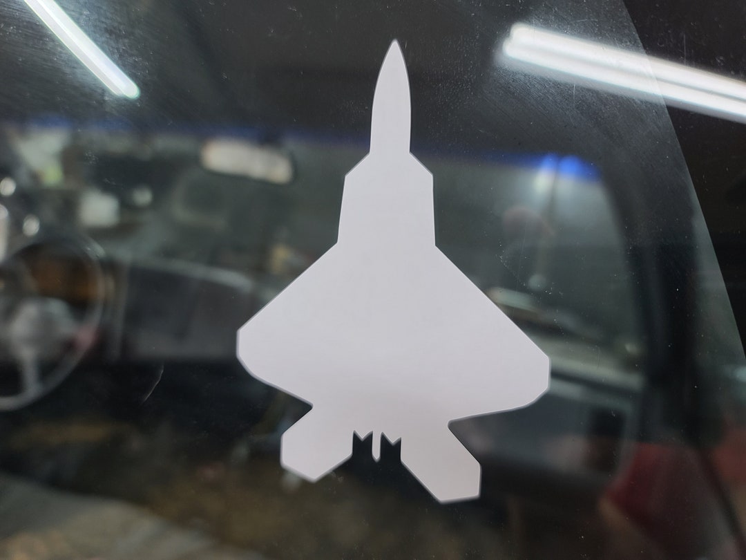 F 22 Raptor Sticker F-22 Raptor Silhouette Vinyl Sticker - Etsy