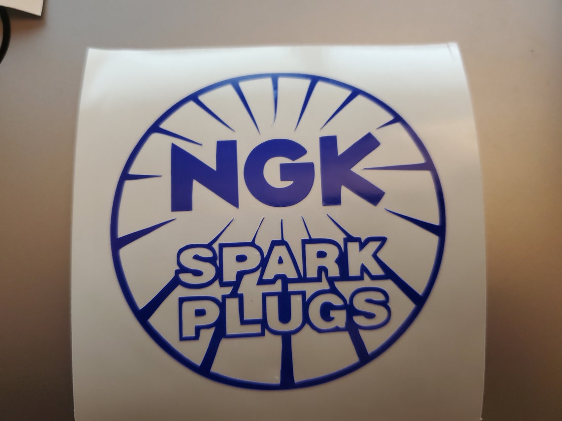 NGK Spark Plugs logo vinyl sticker Etsy