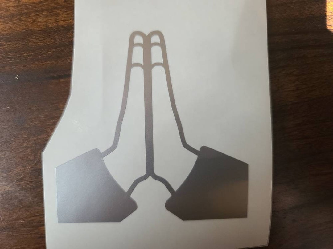 Prayer Hands Emoji Logo Vinyl Sticker - Etsy Canada