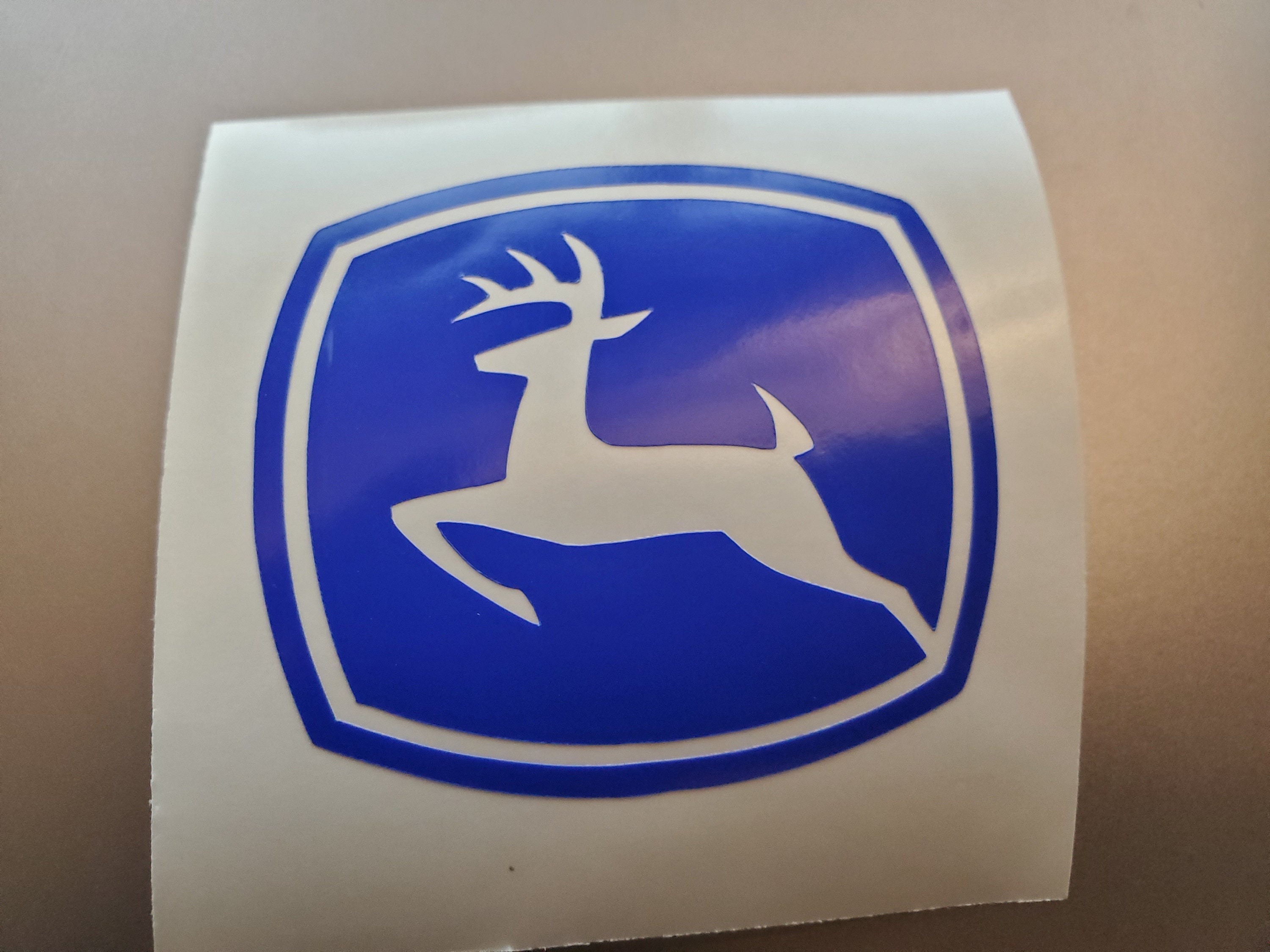 John Deere logo vinyl sticker Etsy