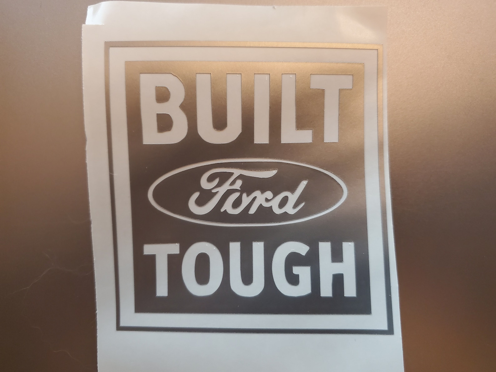 Built Ford Tough Logo Vinyl Sticker - Etsy