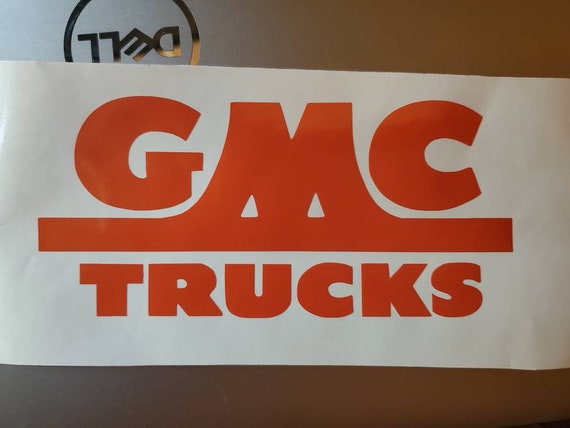 Vintage GMC Truck Logo Vinyl Sticker - Etsy