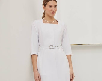 white usher dresses DRESSES/ Uniform Goldstein's On Russell The button White Usher Suits Church