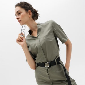 Cloth for beautician Salon uniform for cosmetology Jumpsuit for beauty specialists  Esthetician scrub uniform Fashionable overall beautician