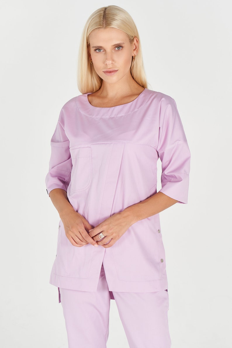 Beautician Uniform Women Dentist Clothing Nurse Uniform Scrub Etsy