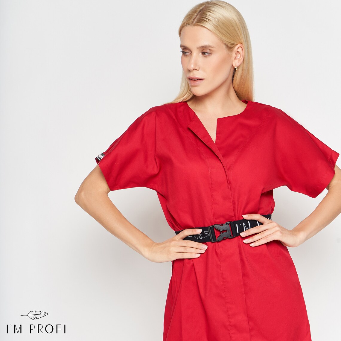 Pink Nurse Dress Uniform Medical Lab Coat Women Beautician Etsy UK