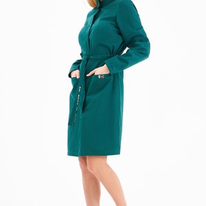 hospital lab coat for doctor Nurse emerald green uniform Beauty salon uniform for cosmetologist Healthcare uniform for women