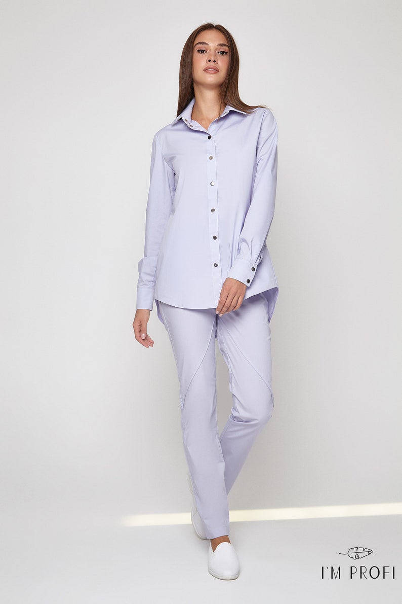 Dentist Clothes Women Beautician Uniform Scrub Set Nurse Blouse and