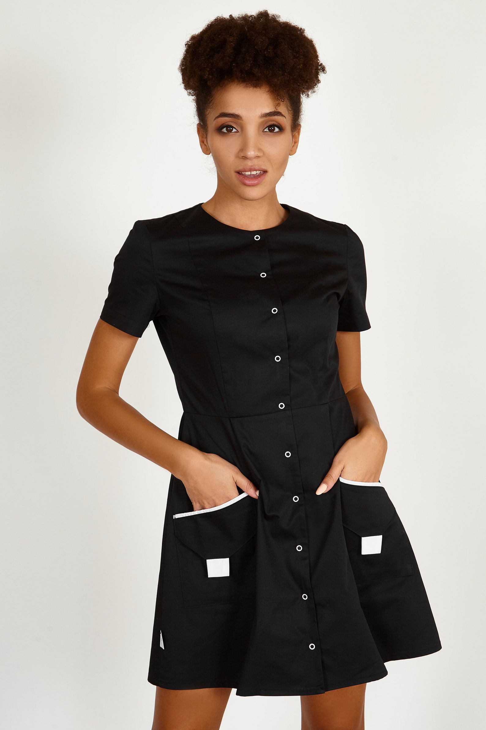 Nurse Babydoll Scrub Dress Nurse Uniform Dress Medical Lab Etsy