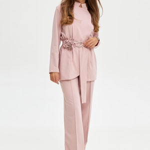 Nurse scrub jacket and pants Doctor clothes  scrub set for women Elegant beautician uniform Nurse scrub set  scrub uniform