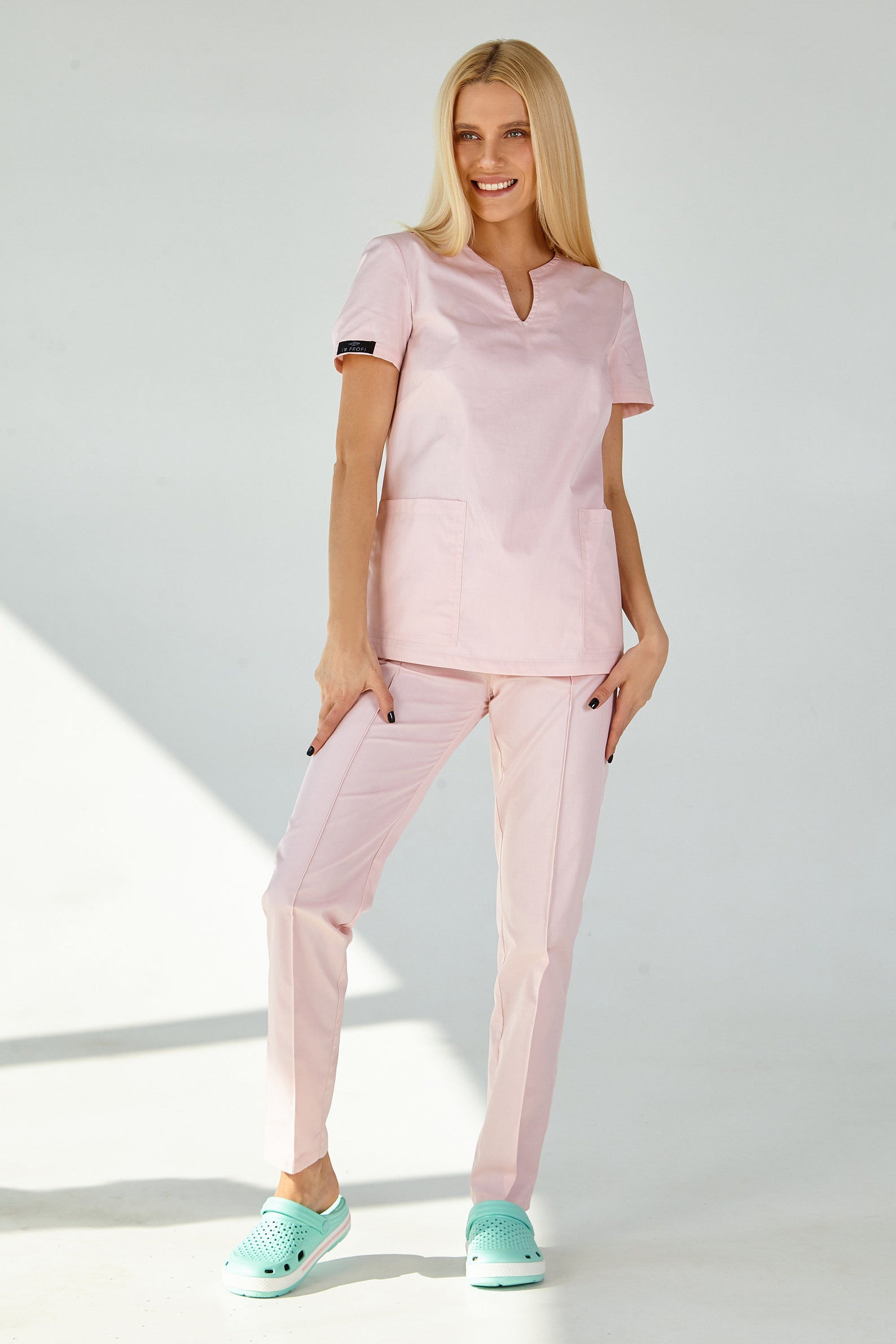 Medical Scrub Uniform Beautician Shirt and Pants Set Surgical - Etsy