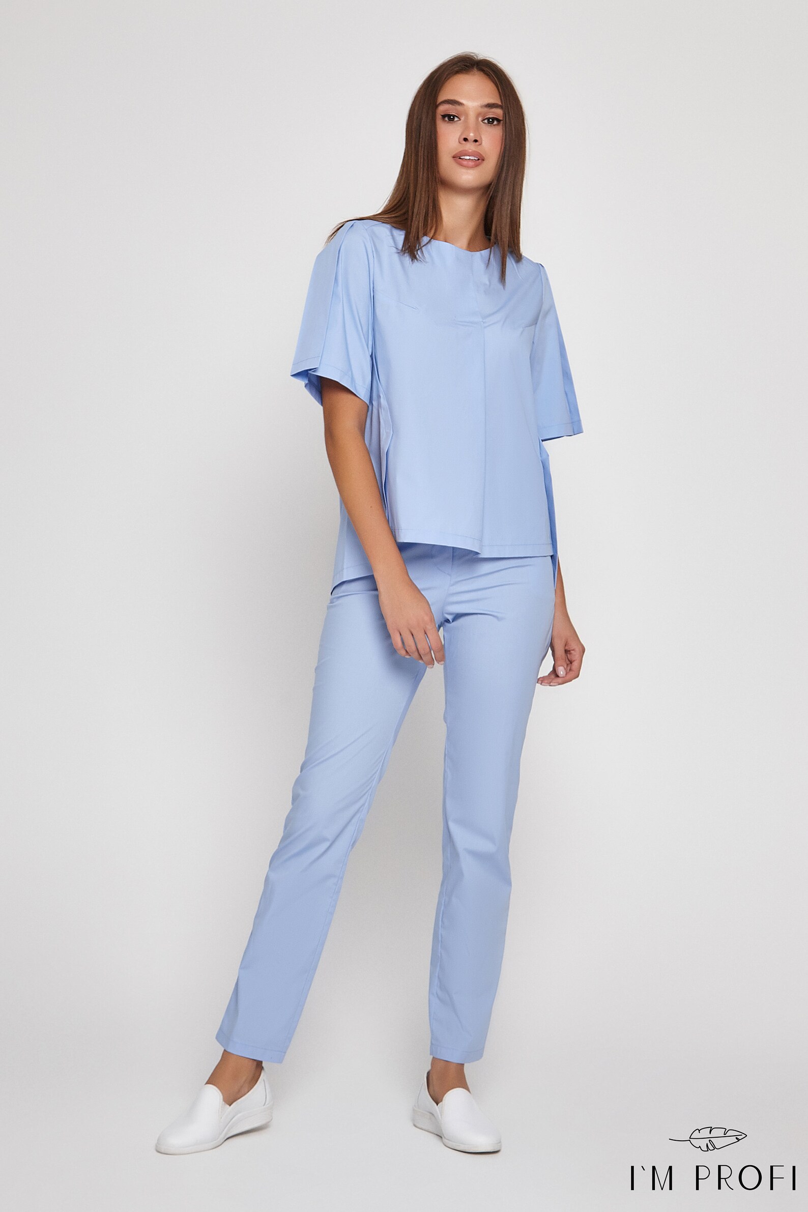Nurse scrub shirt and pants Beautician scrub set women Dentist | Etsy
