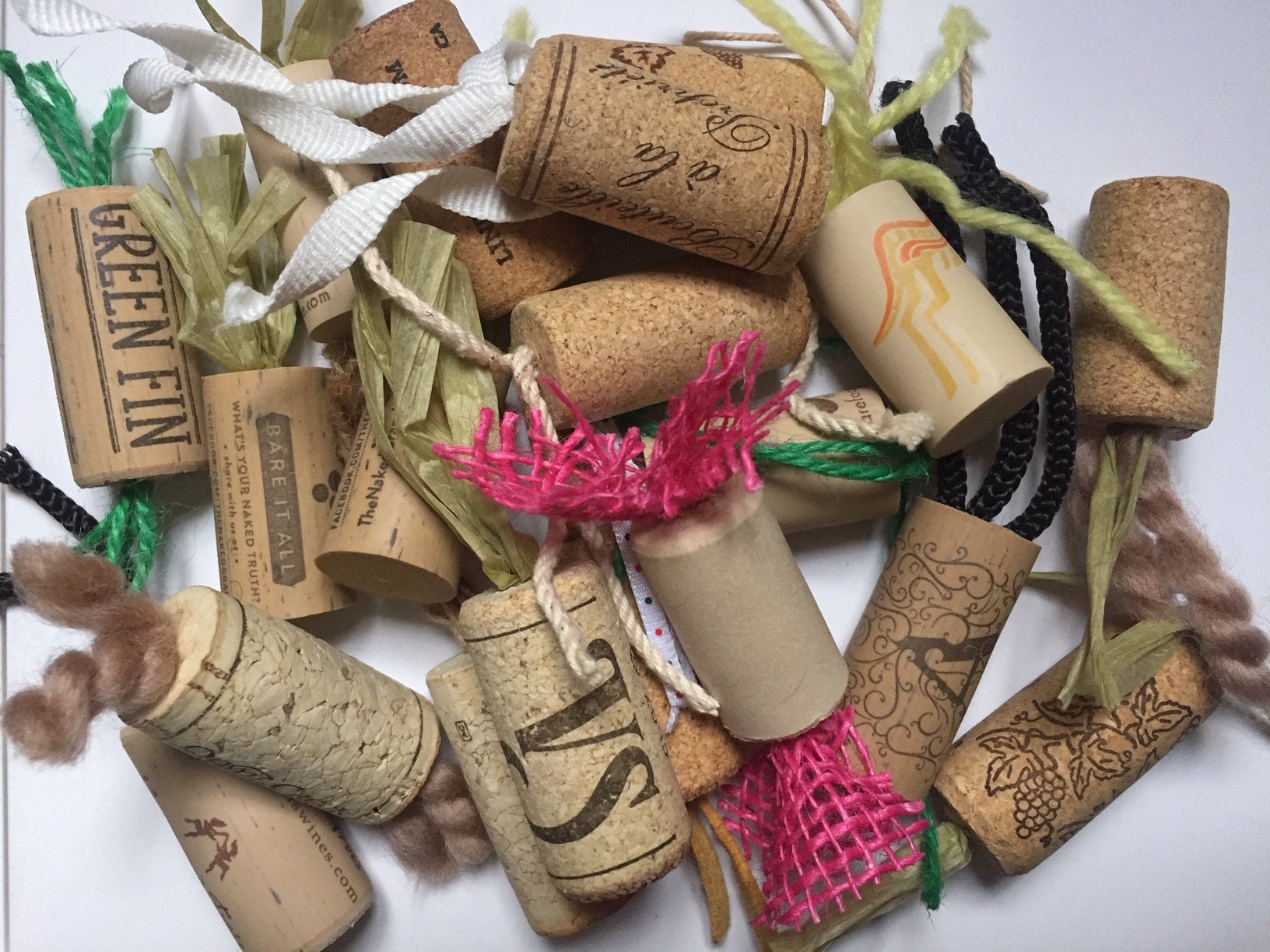 SURPRISE PACK Set of 3 Wine Cork Cat Toys Handmade From Etsy