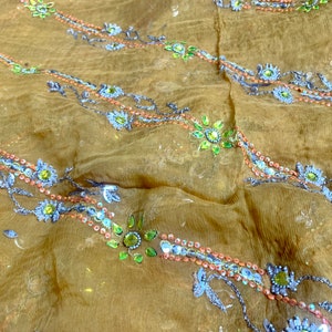 Vintage silk chiffon scarf image 2