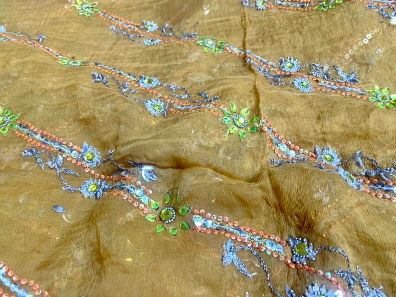 Vintage silk chiffon scarf image 2