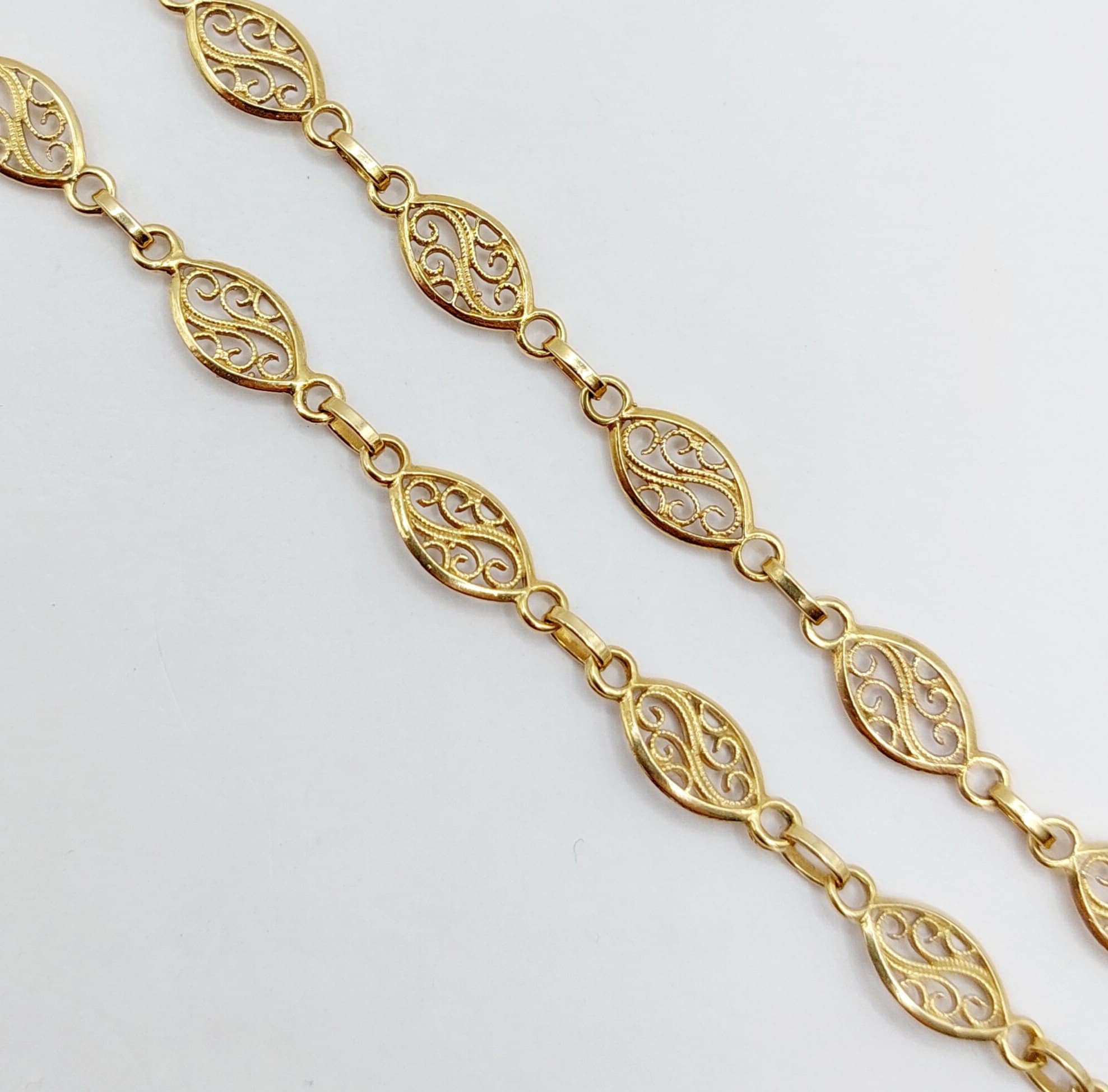 Rivluxe Collier Maille Filigrane Or Maille Cheval Chaine Or Maille