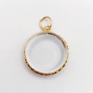 French antique secret locket pendant 18k gold photo holder finely decorated (circa 1900) Art Nouveau