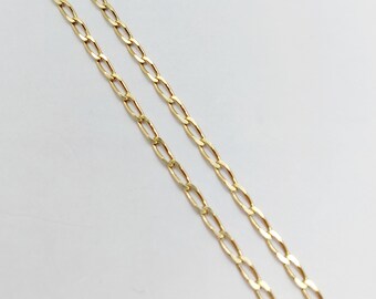 Vintage chain 18k gold with small curb links 51 cm 3.98 gr