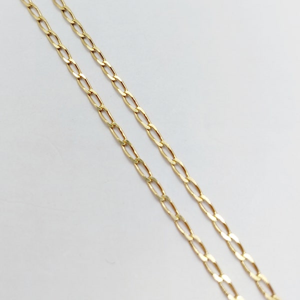 Vintage chain 18k gold with small curb links 51 cm 3.98 gr
