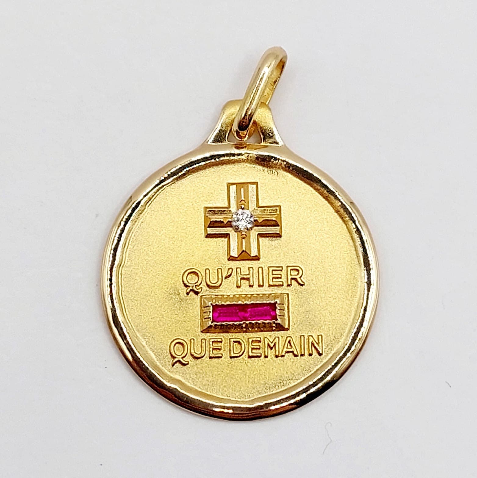French Augis Love Charm 18k Gold 