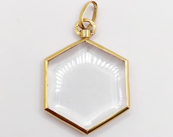 Pendentif Porte-Photo Antique Or Rose 18K - Fleur Et Perles - Circa 1900 - France