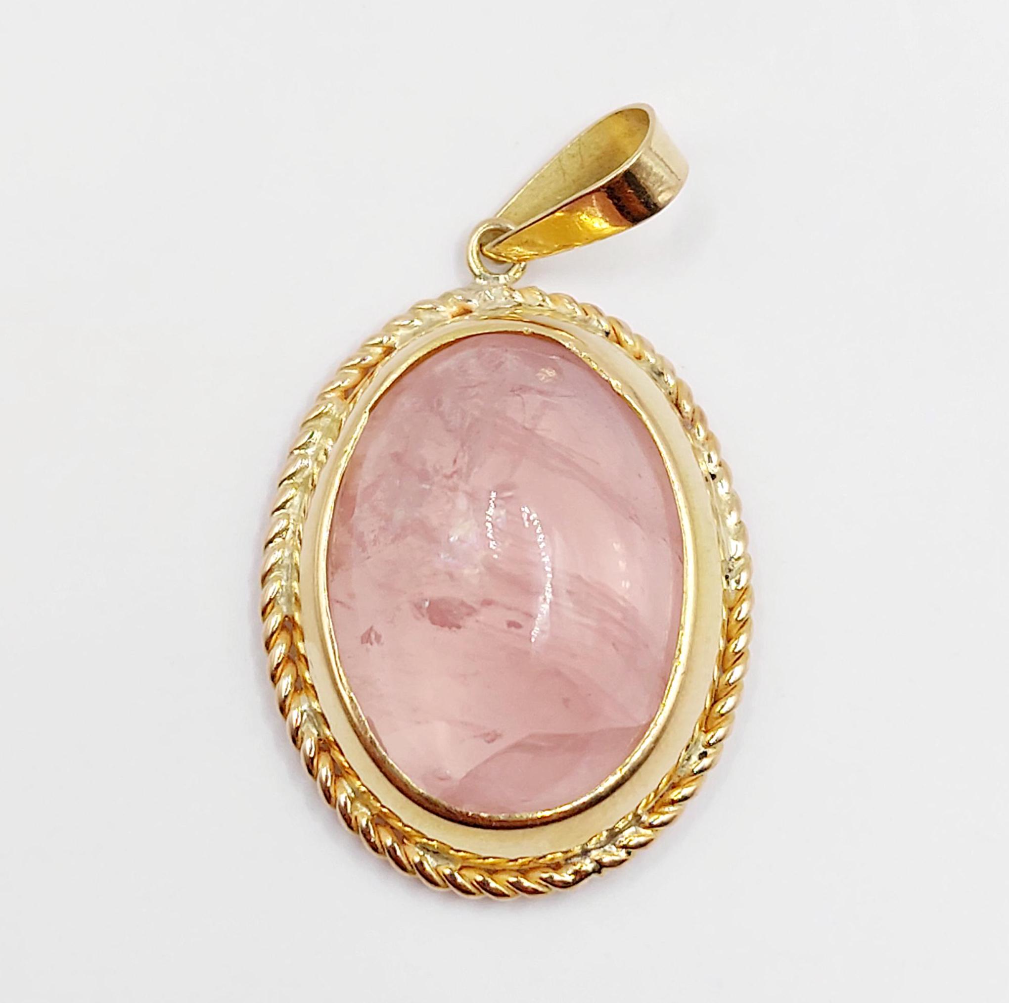 Rose Quartz Freeform Shape Rose Gold-plated Sterling Silver, Pendant Only Rose Quartz Freeform Shape Rose Gold-plated Sterling Silver, Pendant Only
