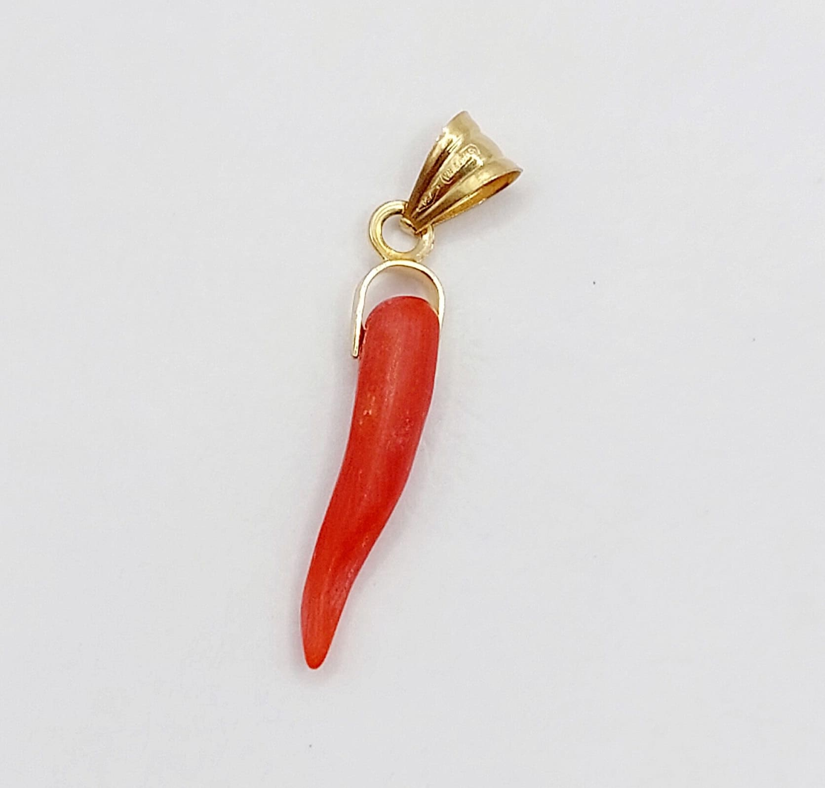 Pendentif plaqué or corne d'abondance