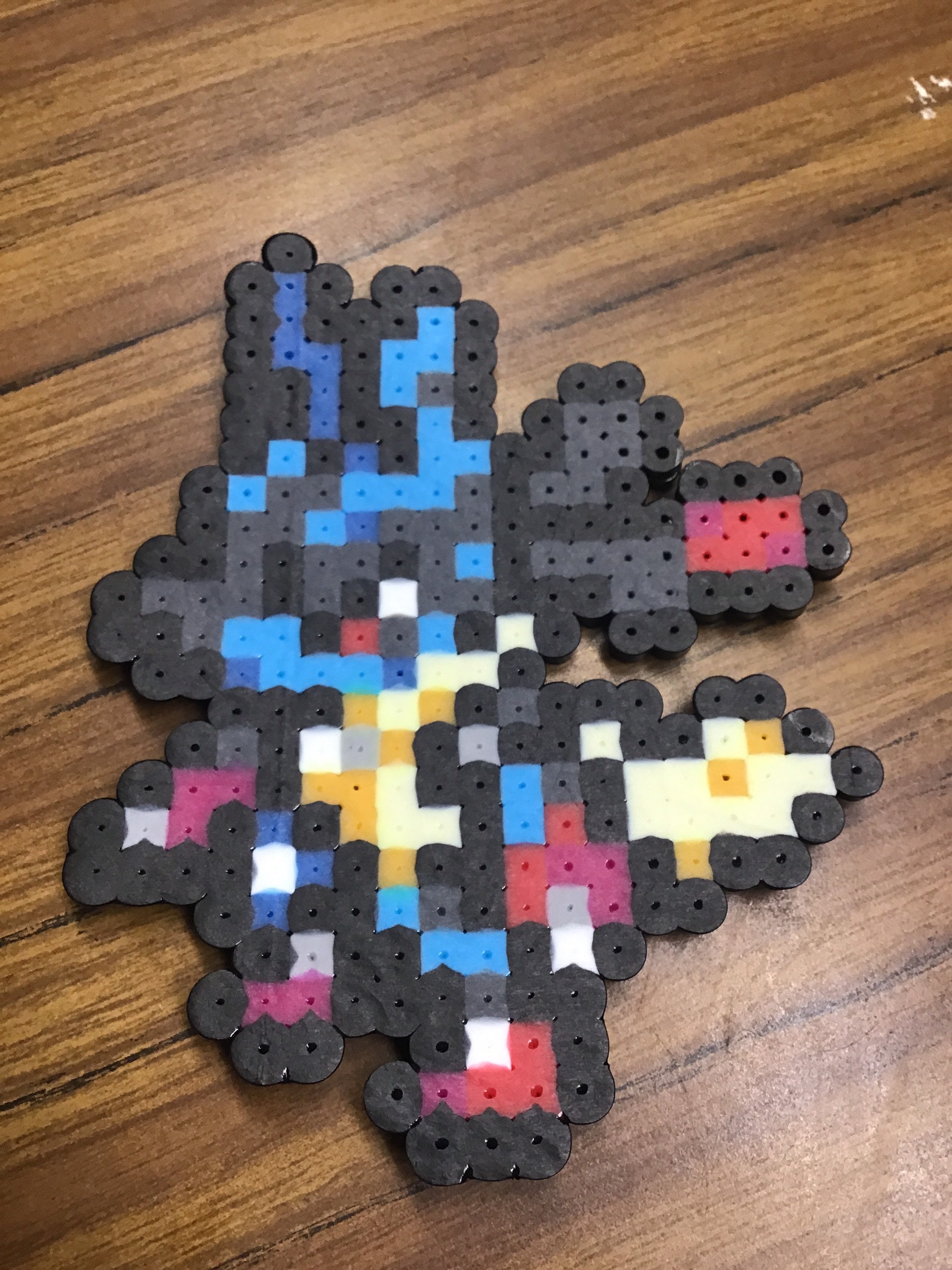 Pokémon Mega Lucario perler bead art Etsy