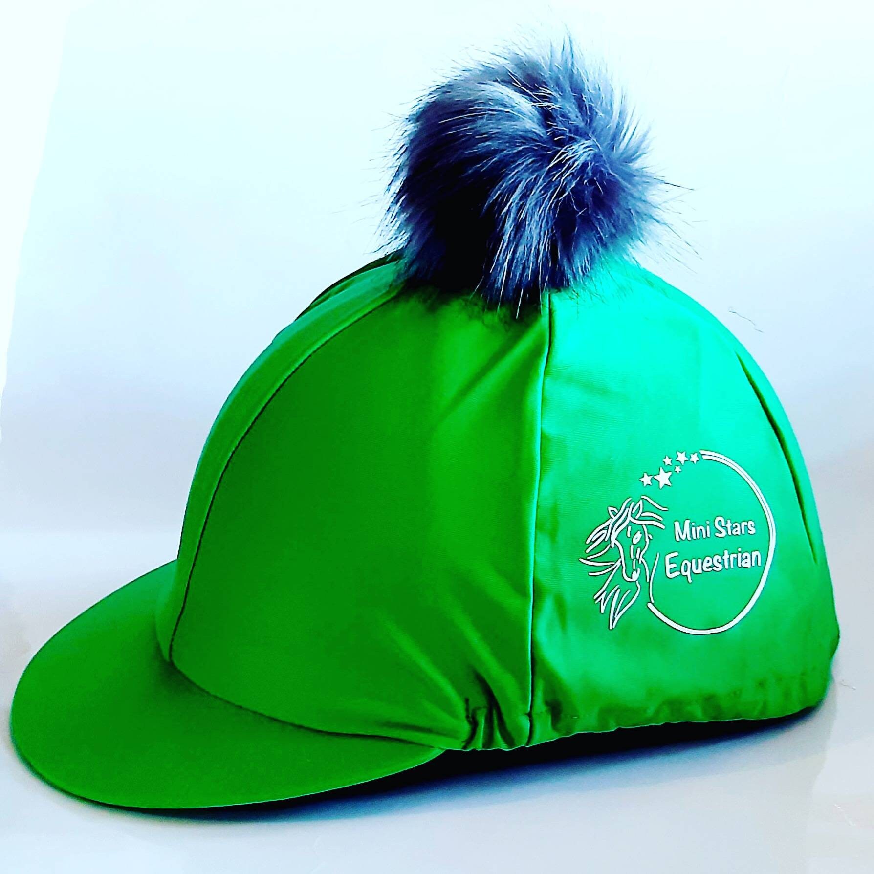 Green Mini Stars Equestrian Riding Hat Cover Etsy