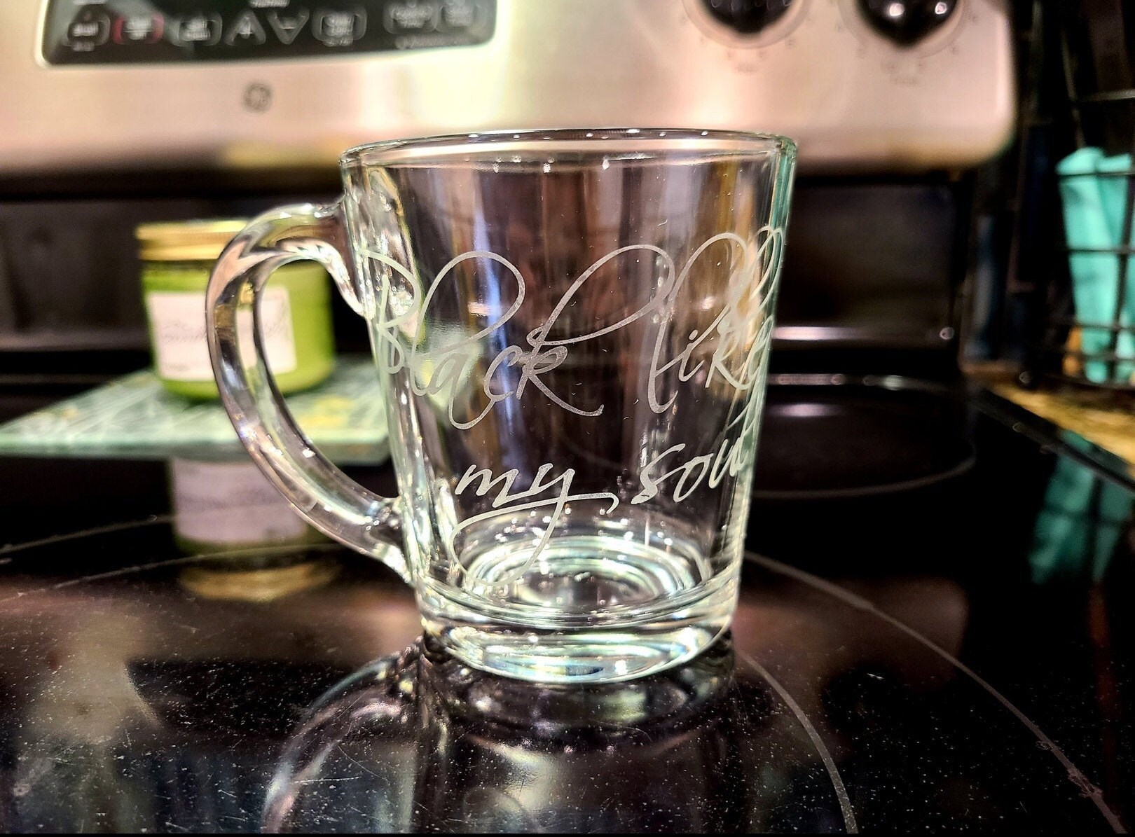 Personalized Etched Stemless Glass Mug / Custom Name Etched Etsy