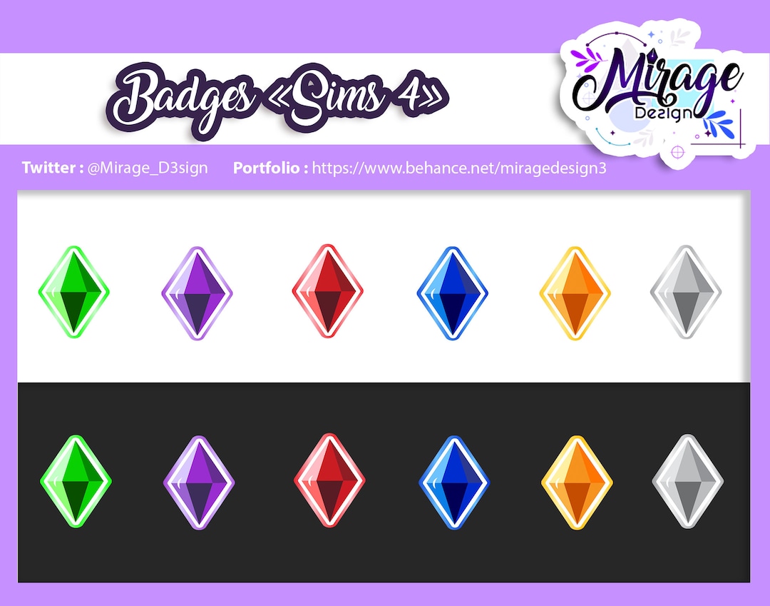 BADGES Sims 4 Etsy