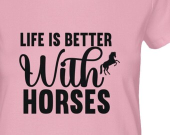 SYP * life is better with horses - Women Premium Organic Shirt