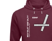 SYP * Flugplatz EDHF - Bio Unisex Organic Hoodie (anpassbar)