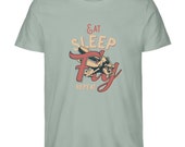 SYP * eat sleep fly repeat  - Herren Premium Organic Shirt