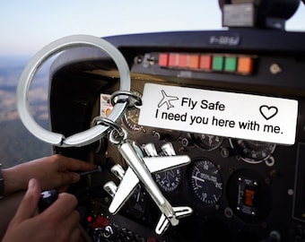 SYP * Fly Safe Pilots Keychain with Ring