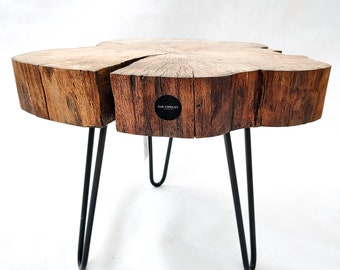 THE FOREST Art & Woodworking Studio: Distinctive Side Table with Authentic Charm (Serial No. 0102)