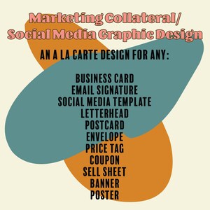Material de marketing/mídia social Design gráfico à la carte