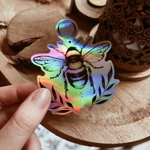 BUMBLE BEE sticker holographic