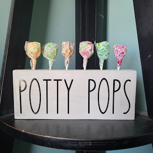 Potty pops, potty pops sign, potty training, bathroom decor, potty training help, potty training reward, teacher rewards