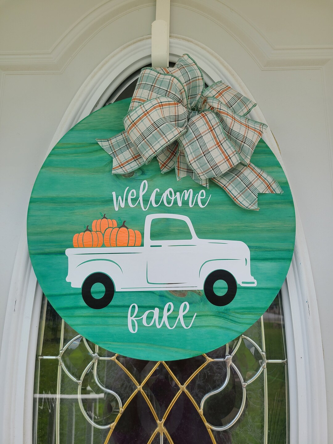 Door Hanger Wooden Door Decor Wood Wreath Housewarming Etsy