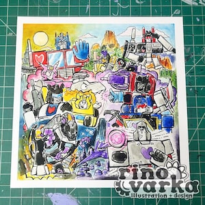 G1 Transformers Ensemble Print