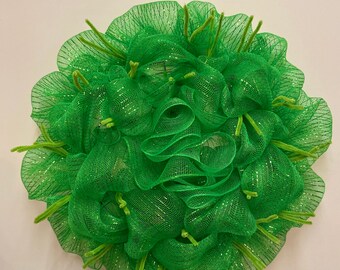 Deco Mesh Wreath, Front Door Wreath, Poof Wreath; Wreath Base; Premade Wreath Base; Wreath Kit; Wreath Starter; Make Your Own Wreath Kit