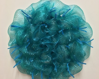 Deco Mesh Wreath, Front Door Wreath, Poof Wreath; Wreath Base; Premade Wreath Base; Wreath Kit; Wreath Starter; Make Your Own Wreath Kit