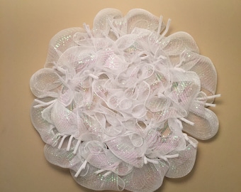 Deco Mesh Wreath, Front Door Wreath, Poof Wreath; Wreath Base; Premade Wreath Base; Wreath Kit; Wreath Starter; Make Your Own Wreath Kit