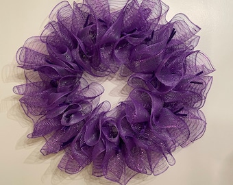 Ruffle Wreath; Front Door Wreath; Year Round Wreath; Wreath Base; Premade Wreath Base; Wreath Kit; Wreath Starter; Make Your Own Wreath Kit