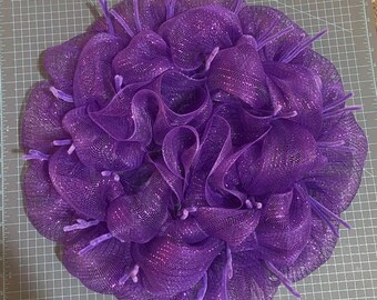 Deco Mesh Wreath, Front Door Wreath, Poof Wreath; Wreath Base; Premade Wreath Base; Wreath Kit; Wreath Starter; Make Your Own Wreath Kit