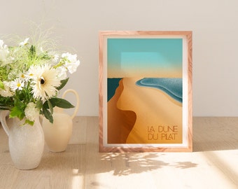 The Dune du Pilat vintage poster