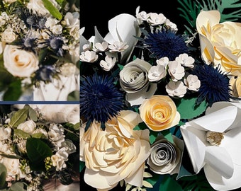 Anniversary (1st Year Paper) Paper Flower Bouquet: Turn your wedding bouquet into a timeless paper arrangement!