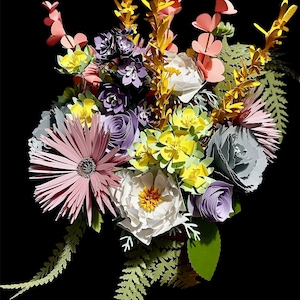 Spring Theme Paper Flower Bouquet